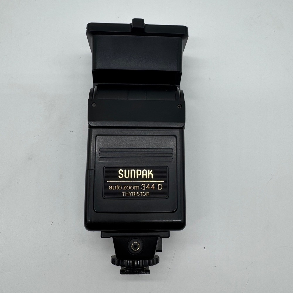 Sunpak Auto Zoom 344 D Thyristor Flash for Canon Dedicated Shoe Mount Tested